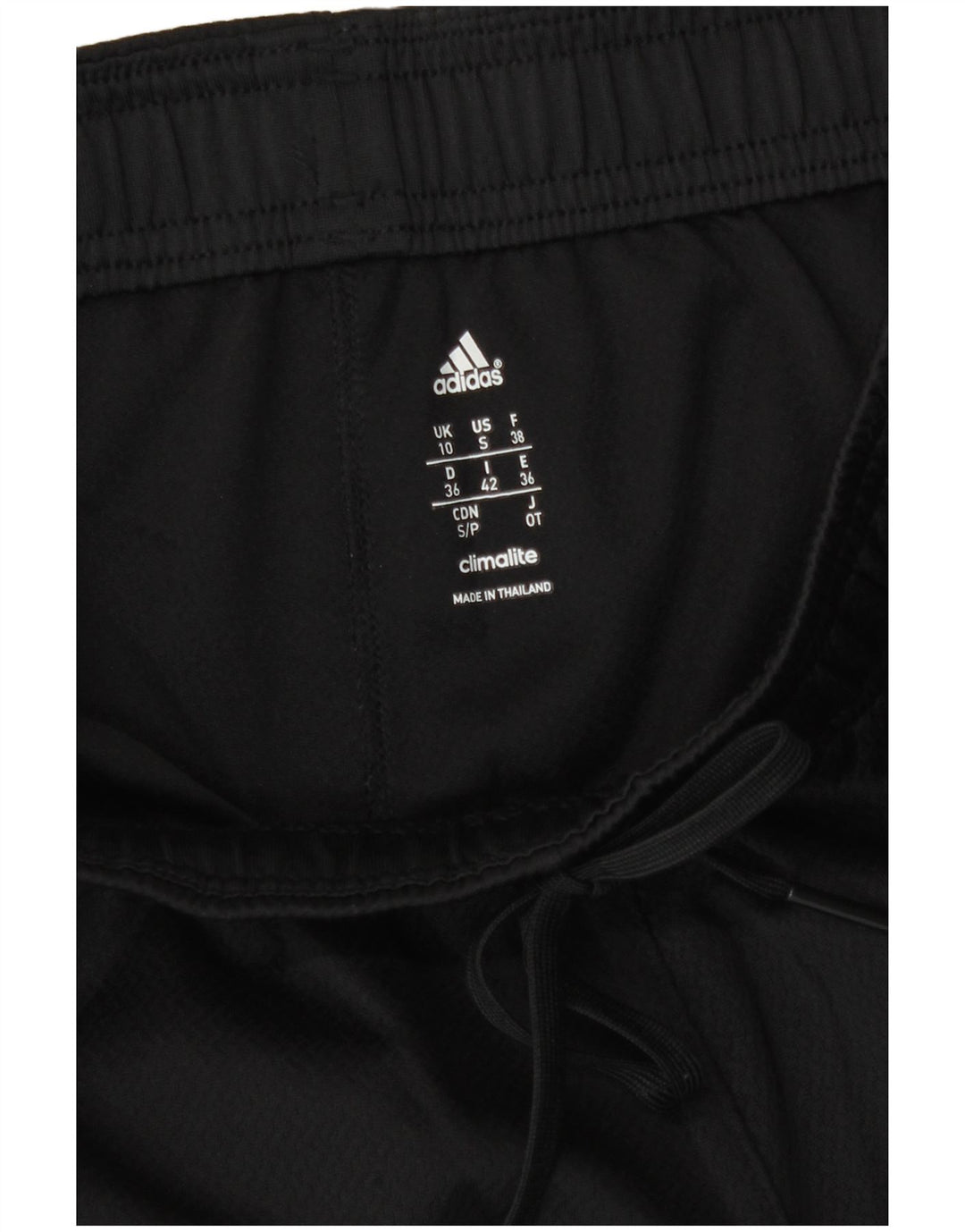 Adidas Womens Climalite Tracksuit Trousers UK 10 Small  Black Polyester