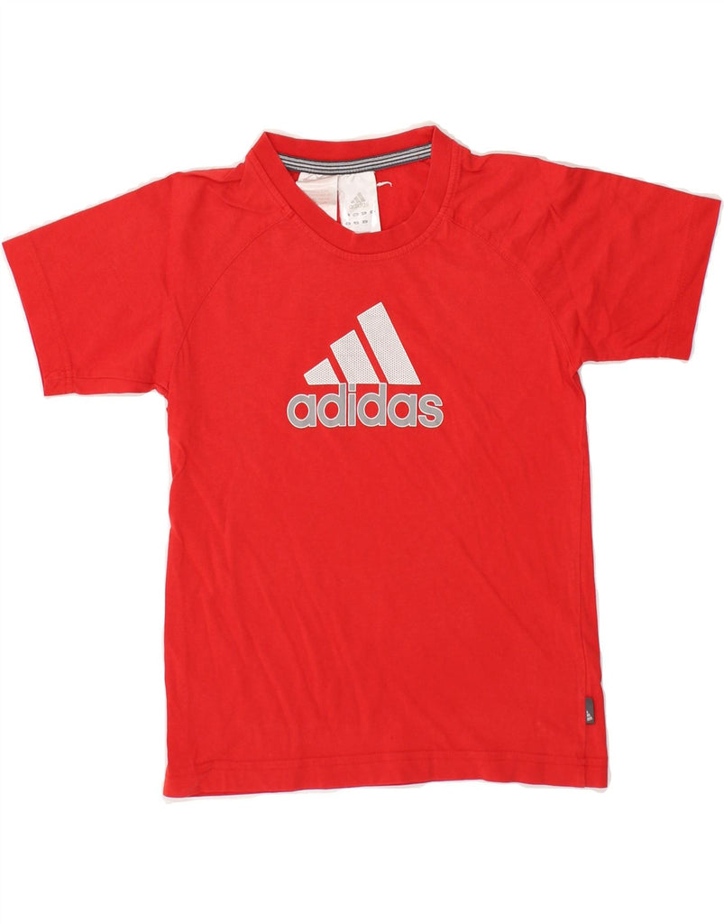 ADIDAS Boys Graphic T-Shirt Top 9-10 Years Medium Red Cotton | Vintage Adidas | Thrift | Second-Hand Adidas | Used Clothing | Messina Hembry 