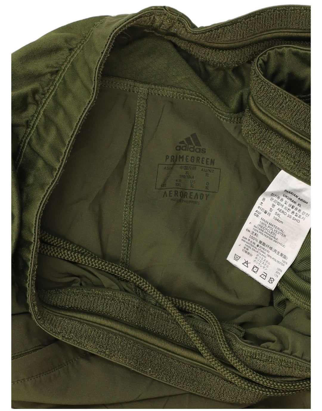 ADIDAS Mens Aeroready Sport Shorts XL  Green Polyester