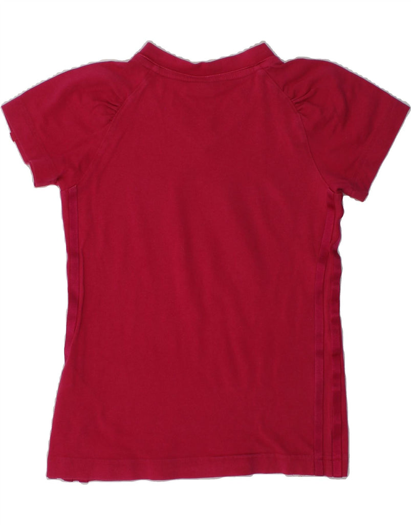 ADIDAS Girls T-Shirt Top 7-8 Years Red Cotton | Vintage Adidas | Thrift | Second-Hand Adidas | Used Clothing | Messina Hembry 