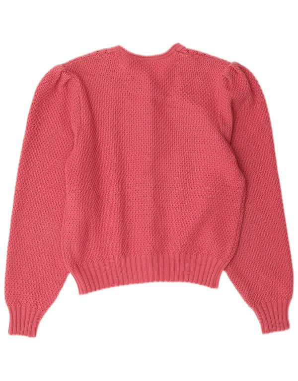 Geyer Womens Cardigan Sweater IT 42 Medium Pink Wool