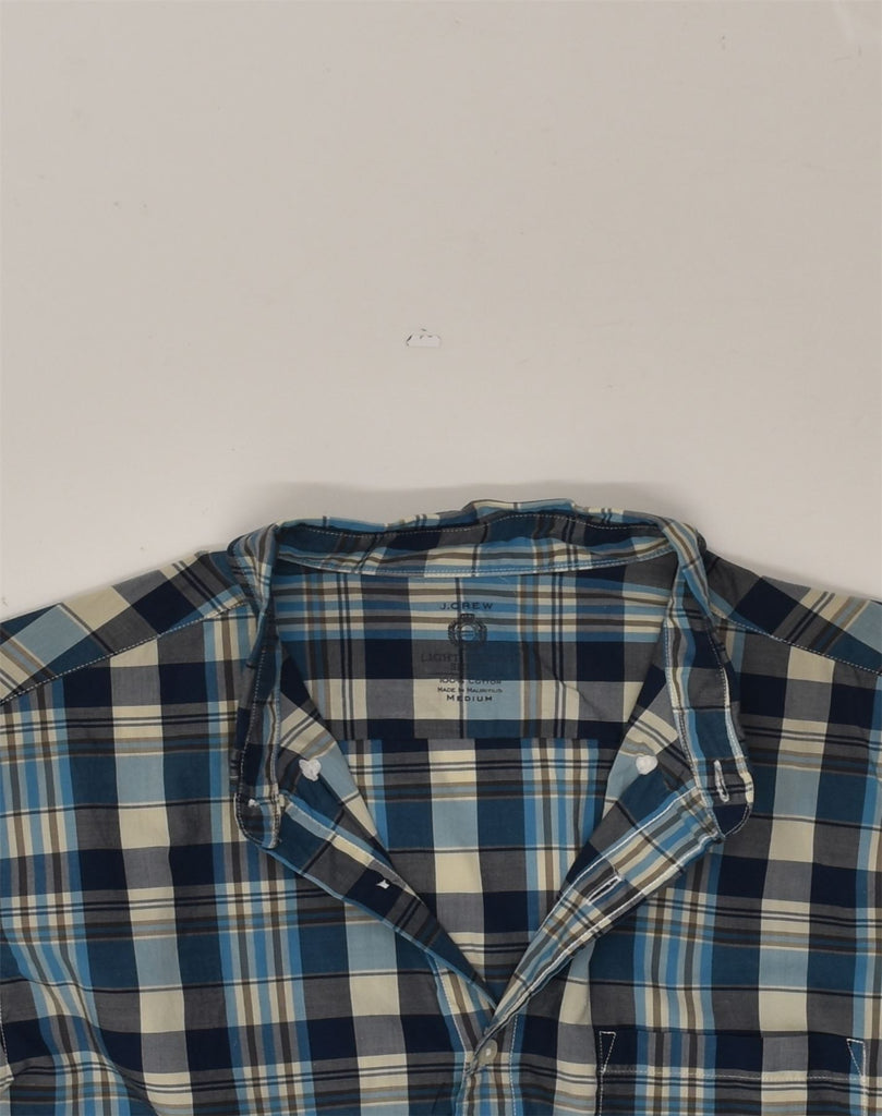 J. CREW Mens Shirt Medium Blue Check Cotton | Vintage J. Crew | Thrift | Second-Hand J. Crew | Used Clothing | Messina Hembry 