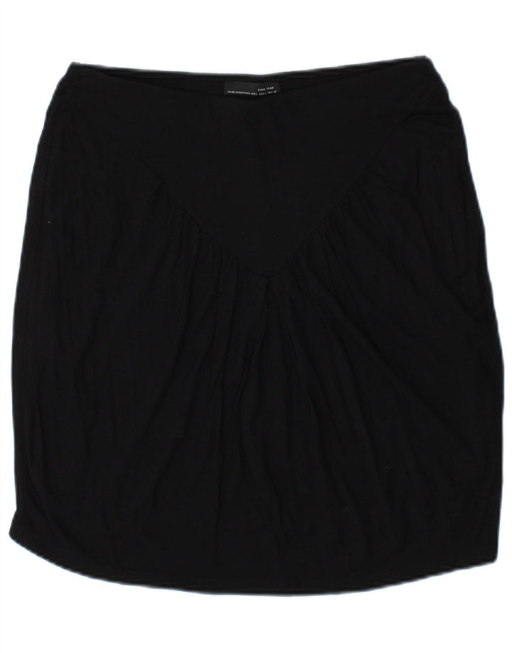 Zara Womens Straight Skirt Large W30 Black