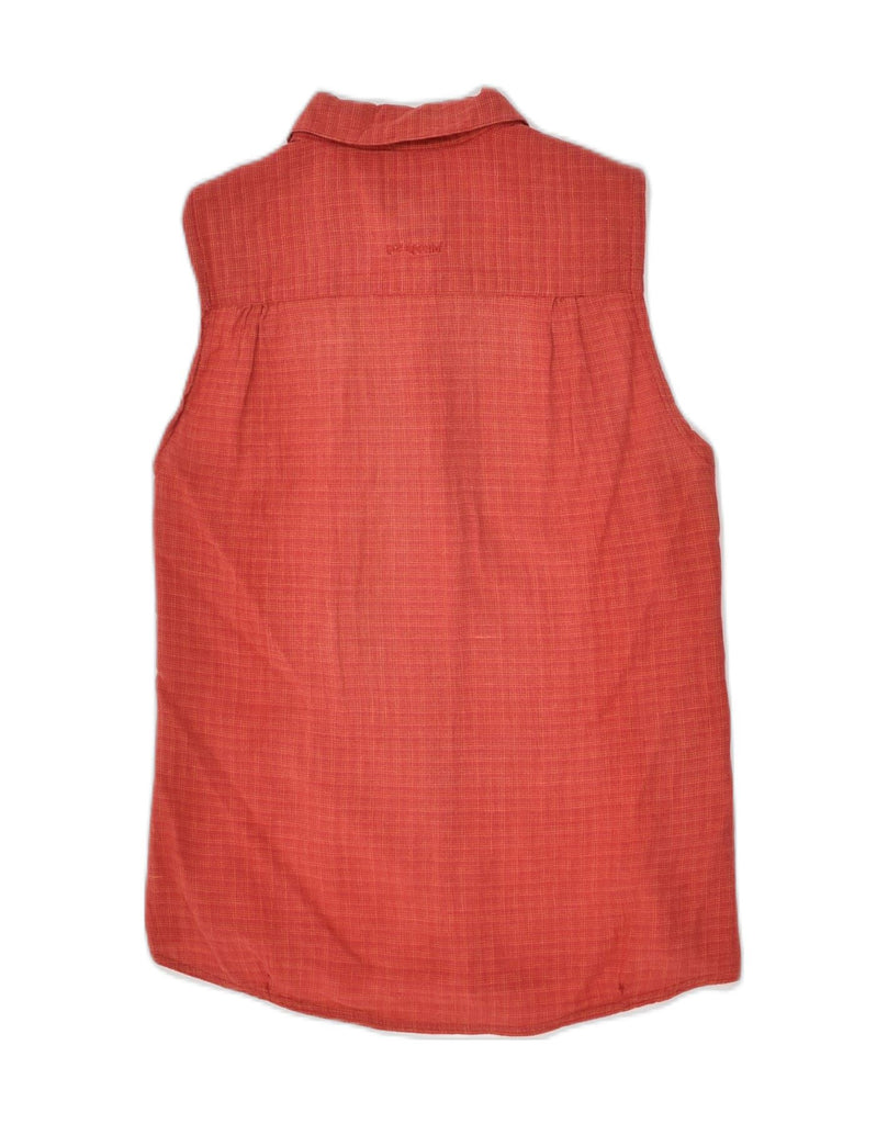 PATAGONIA Womens Sleeveless Shirt UK 4 Small Red Check Cotton | Vintage Patagonia | Thrift | Second-Hand Patagonia | Used Clothing | Messina Hembry 