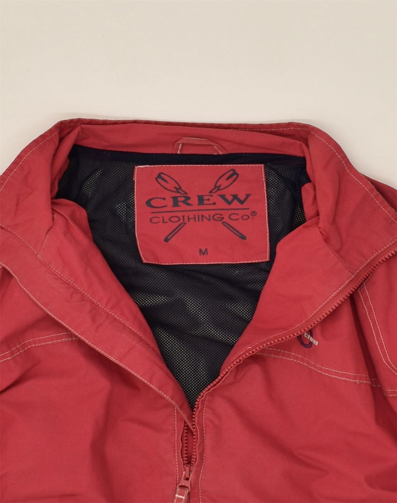 CREW CLOTHING Mens Bomber Jacket UK 38 Medium Red Cotton | Vintage Crew Clothing | Thrift | Second-Hand Crew Clothing | Used Clothing | Messina Hembry 