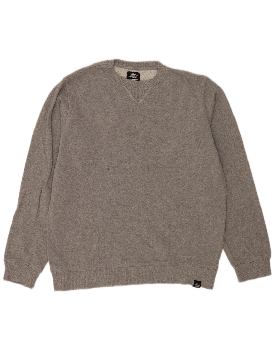 Dickies Mens Sweatshirt Jumper Large Grey Cotton