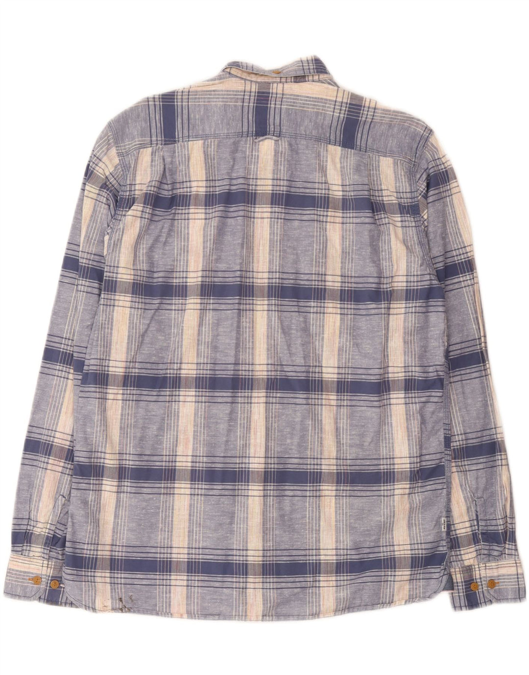 Levi's Mens Shirt Medium Blue Check Cotton