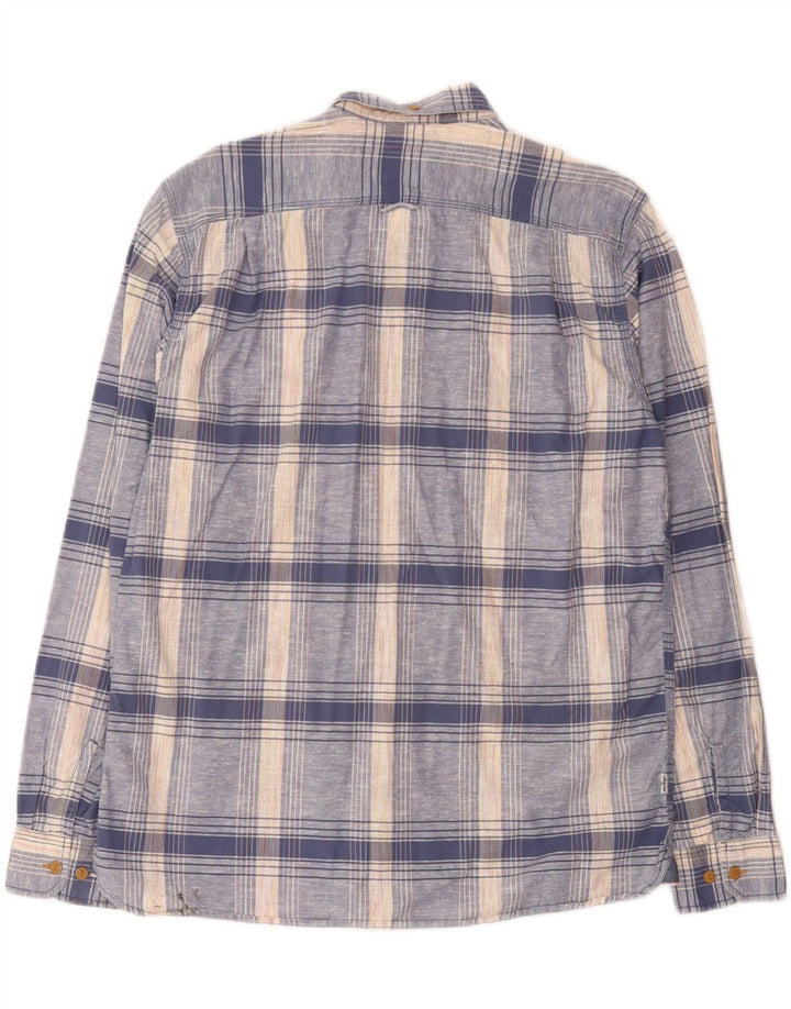 Levi's Mens Shirt Medium Blue Check Cotton