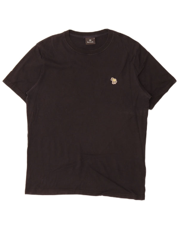 Paul Smith Mens T-Shirt Top Medium Black Cotton