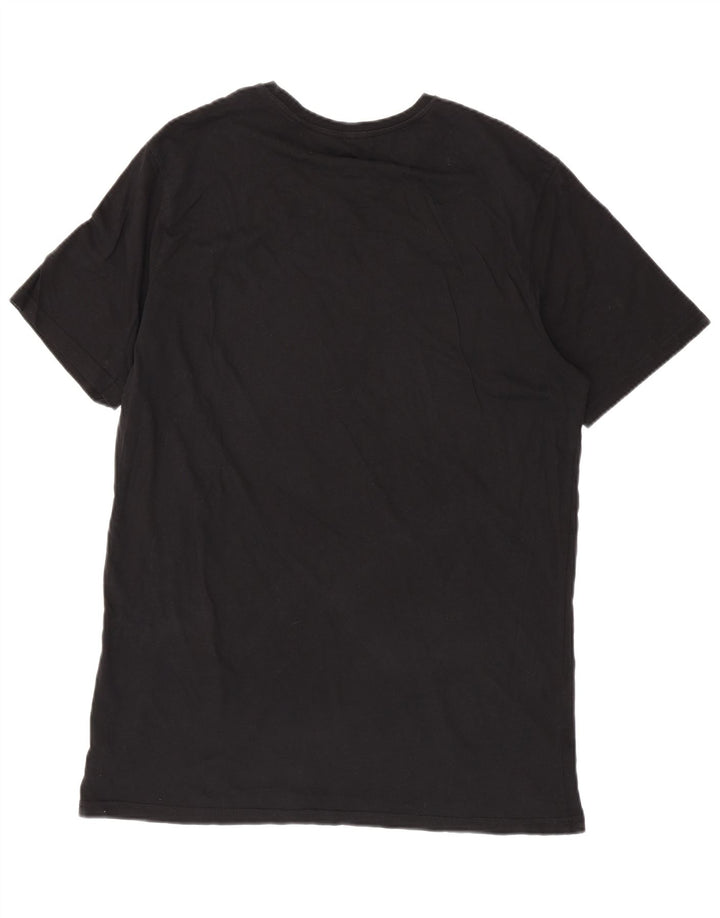 ECKO UNLTD Mens Longline Graphic T-Shirt Top XL Black Cotton