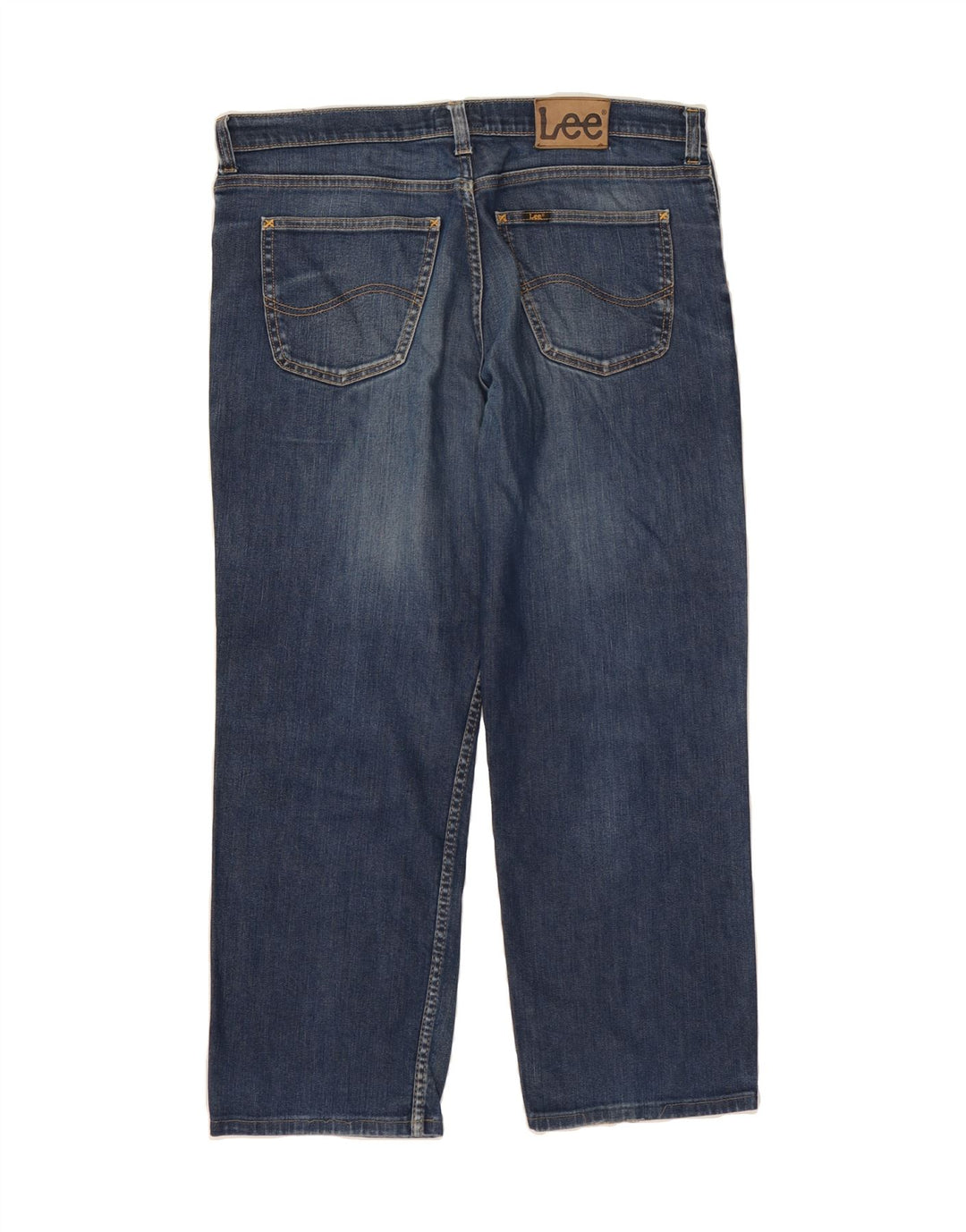LEE Mens Straight Jeans W36 L28 Navy Blue Cotton Vintage Lee and Second-Hand Lee from Messina Hembry 