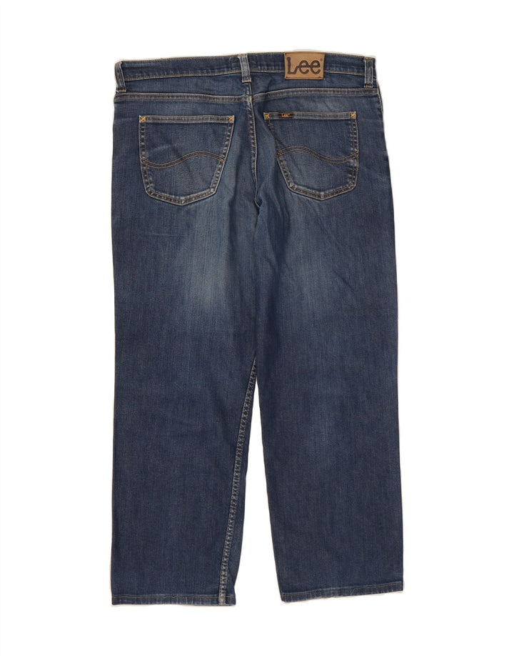 LEE Mens Straight Jeans W36 L28 Navy Blue Cotton Vintage Lee and Second-Hand Lee from Messina Hembry 
