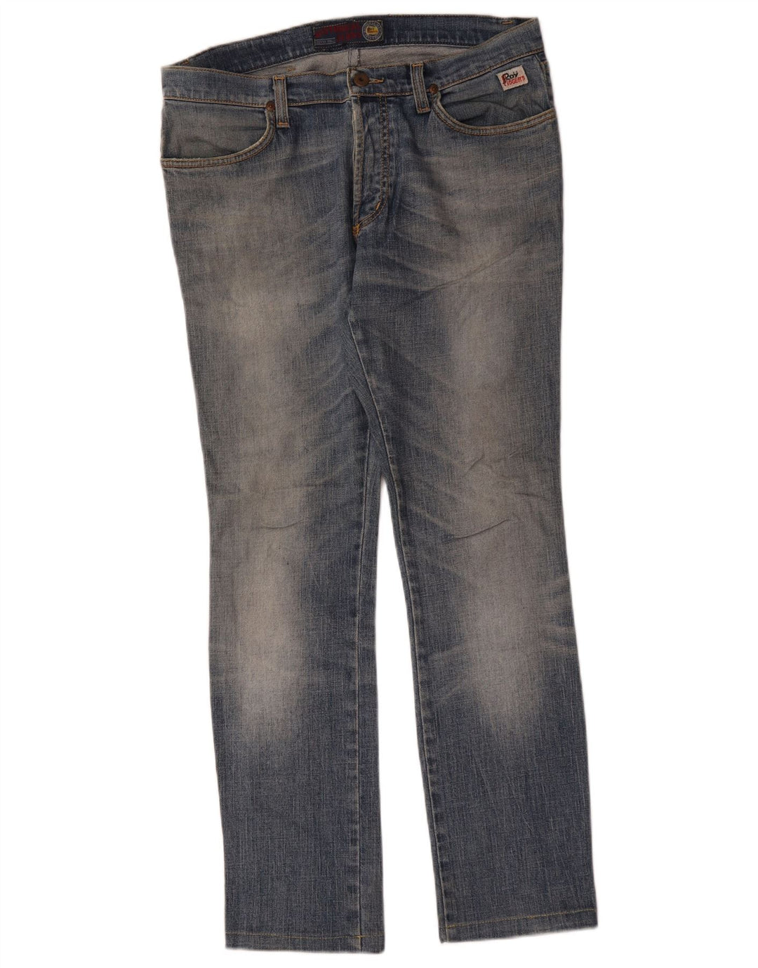 Roy Rogers Womens Slim Jeans W34 L30 Blue Cotton