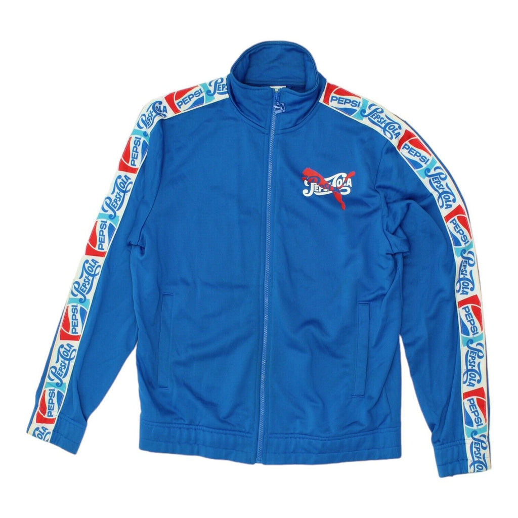 Pepsi-Cola Puma Mens Blue Soft Shell Track Jacket | Sportswear Soft Drink | Vintage Messina Hembry | Thrift | Second-Hand Messina Hembry | Used Clothing | Messina Hembry 