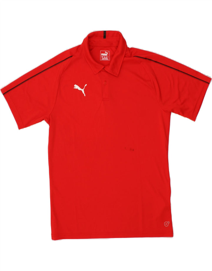PUMA Mens Polo Shirt Large Red Polyester Vintage Puma and Second-Hand Puma from Messina Hembry 