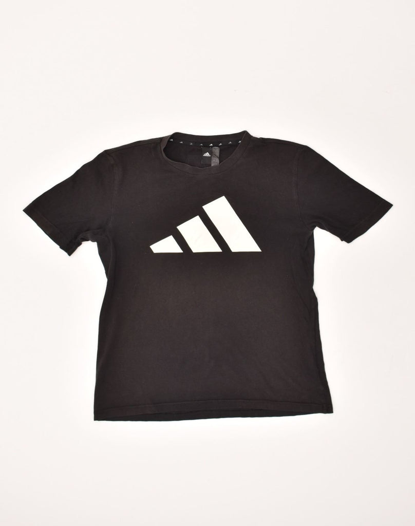 ADIDAS Mens Graphic T-Shirt Top XS Black Cotton | Vintage Adidas | Thrift | Second-Hand Adidas | Used Clothing | Messina Hembry 