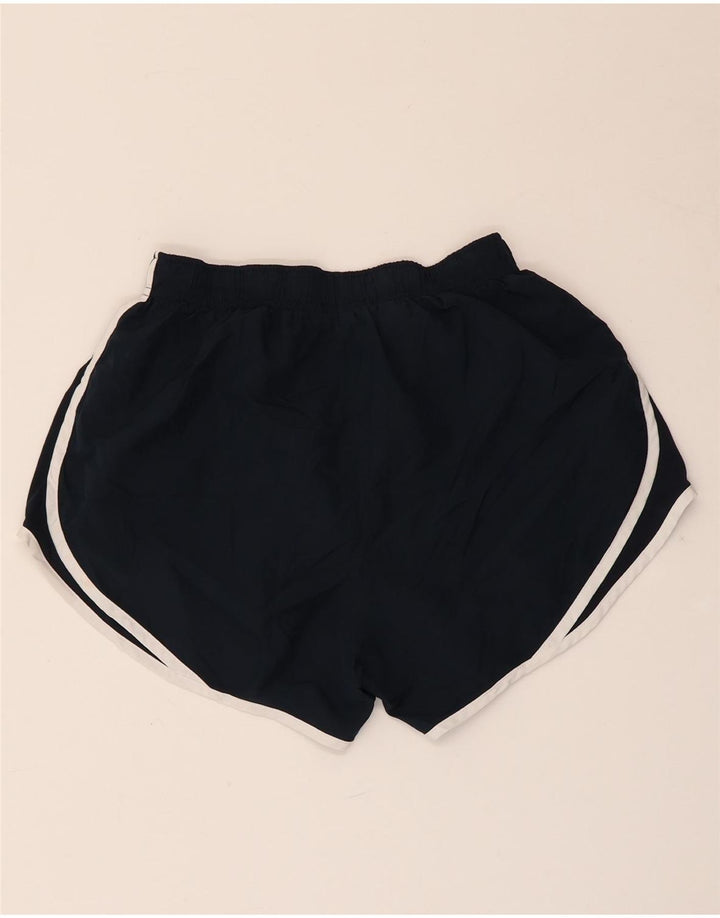 NIKE Womens Dri Fit Sport Shorts UK 12 Medium  Navy Blue