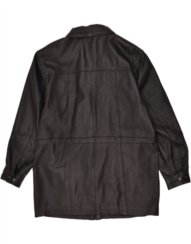 CANDA Mens Leather Coat IT 54 2XL Black Leather Vintage Canda and Second-Hand Canda from Messina Hembry 