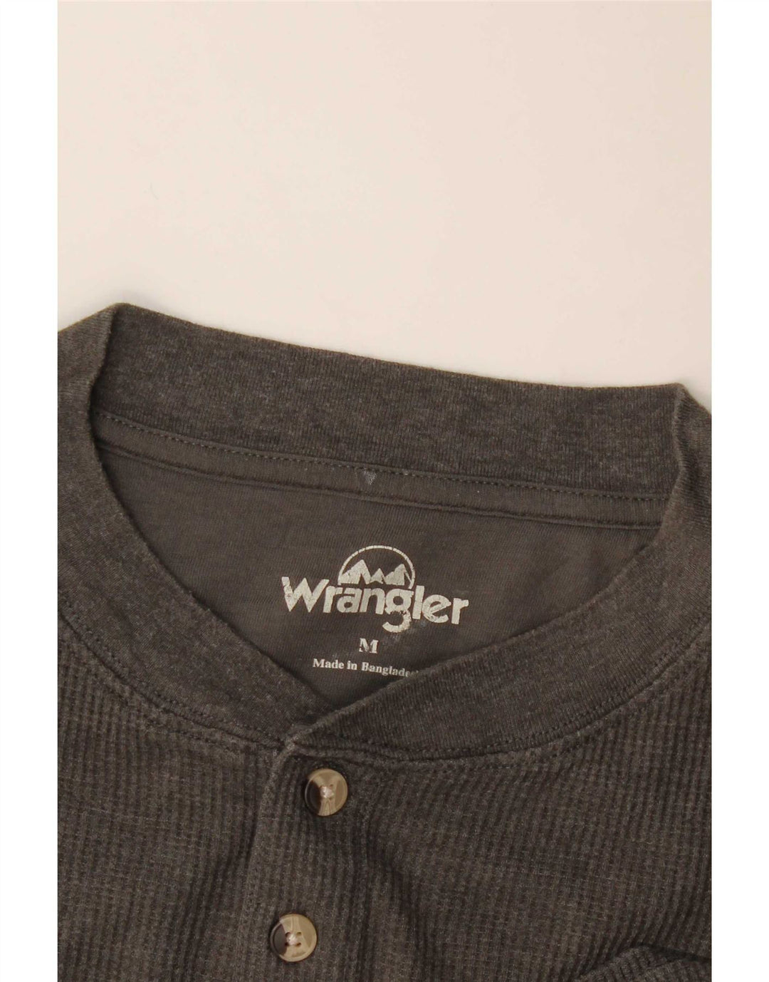 Wrangler Mens Top Long Sleeve Medium Grey