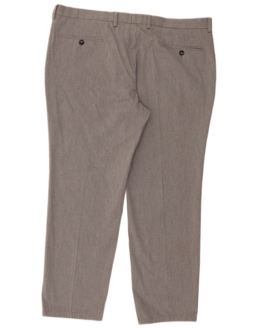 Marks & Spencer Mens Straight Chino Trousers W40 L29 Grey Cotton