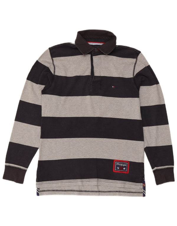 Tommy Hilfiger Mens Rugby Polo Shirt Small Navy Blue Colourblock
