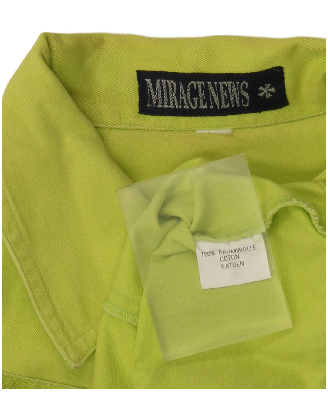 Mirage Womens Crop Denim Gilet UK 12 Medium Green Cotton