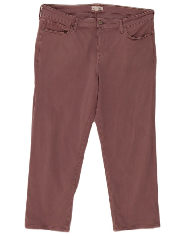 White Stuff Womens Cropped Jeans UK 18 XL W38 L25 Purple