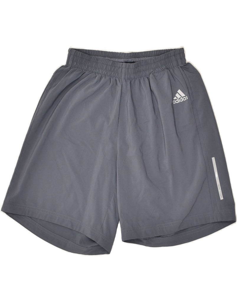 ADIDAS Mens Running Sport Shorts Small Grey Polyester | Vintage Adidas | Thrift | Second-Hand Adidas | Used Clothing | Messina Hembry 