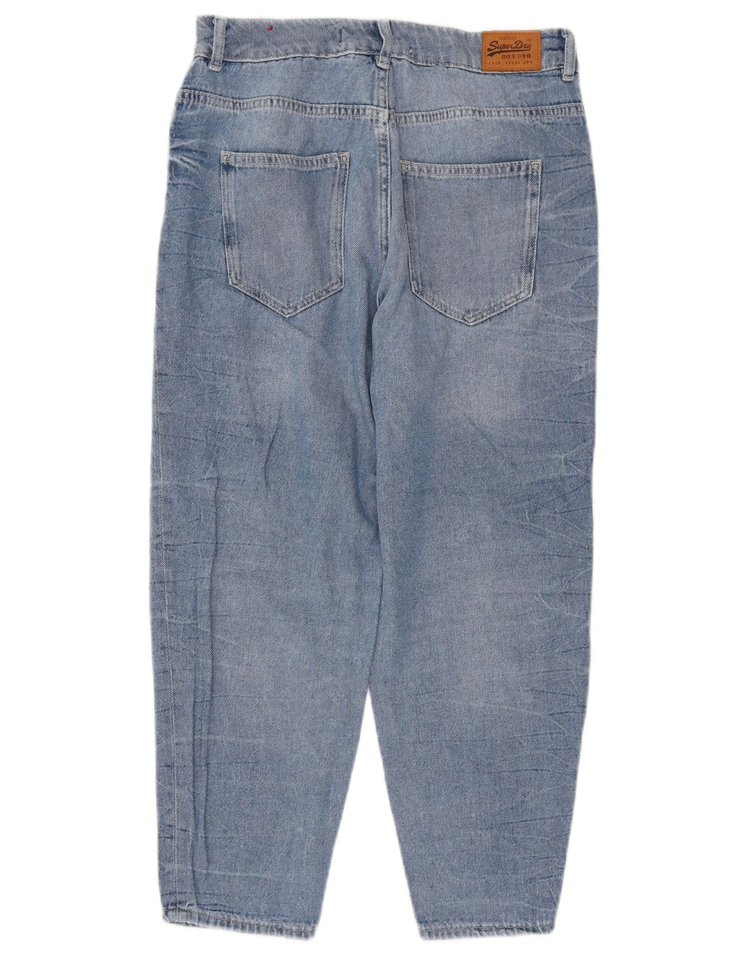 Superdry Womens Ruby High Waist Crop Slim Jeans W30 L24 Blue Cotton