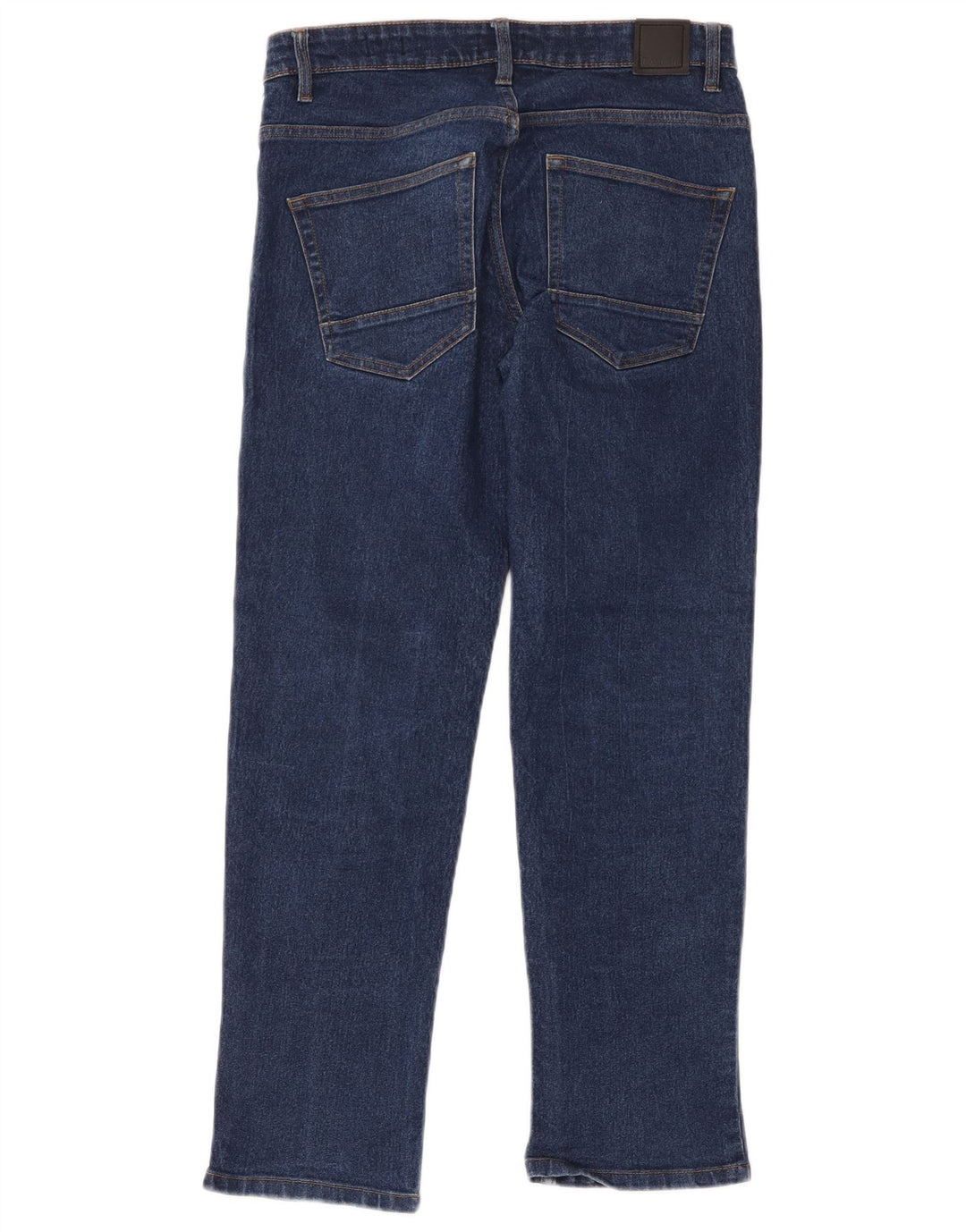 Bench Mens Straight Jeans W30 L30 Navy Blue Cotton