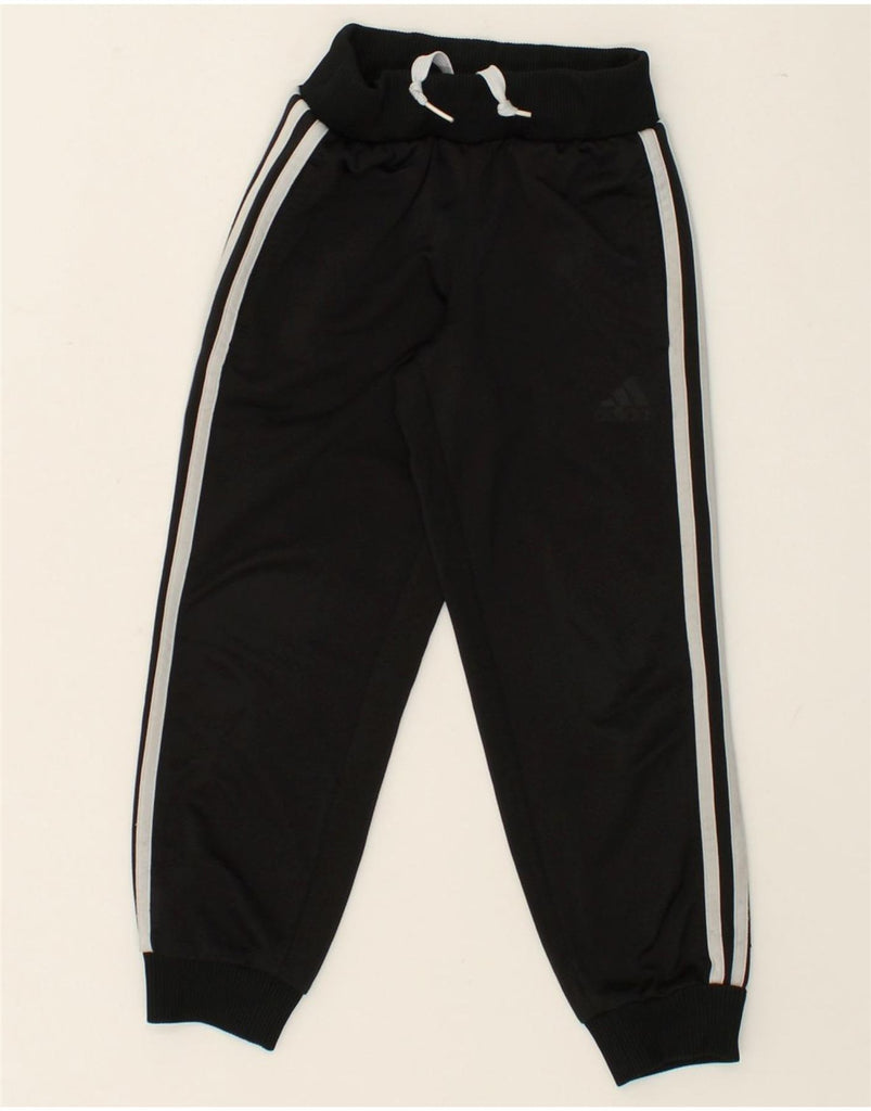 ADIDAS Boys Tracksuit Trousers Joggers 5-6 Years Black Polyester | Vintage Adidas | Thrift | Second-Hand Adidas | Used Clothing | Messina Hembry 