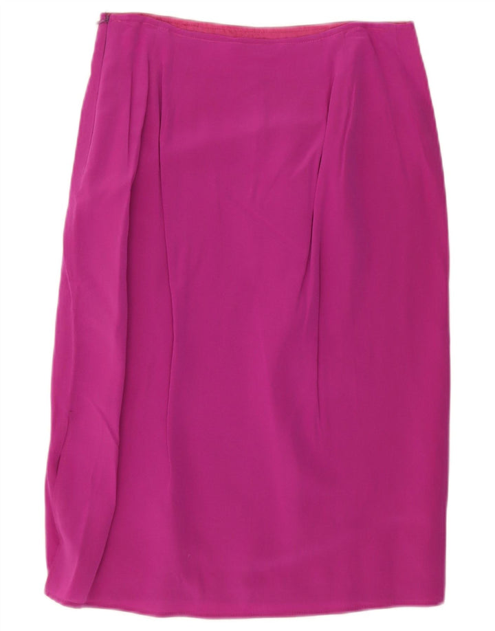 Vintage Womens Straight Skirt W28 Medium Pink