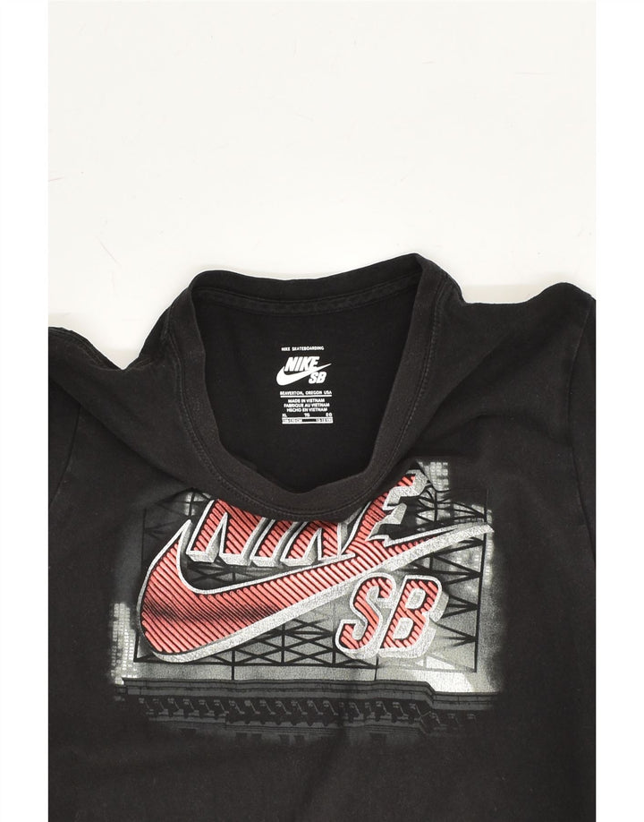 NIKE Boys Graphic T-Shirt Top 13-14 Years XL Black Cotton | Vintage Nike | Thrift | Second-Hand Nike | Used Clothing | Messina Hembry 
