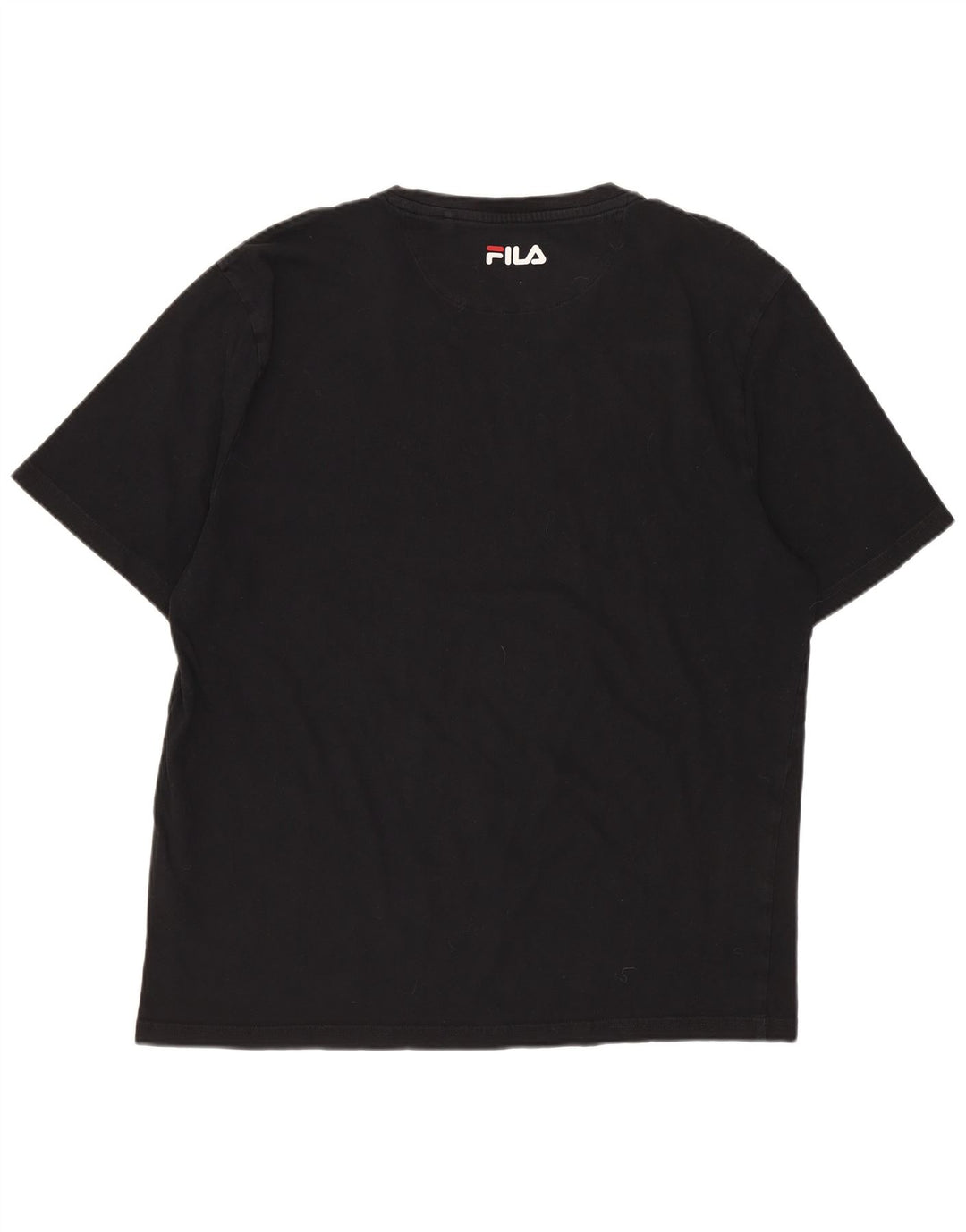 FILA Mens Graphic T-Shirt Top Large Black