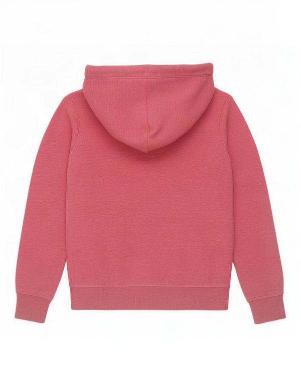 Superdry Womens Zip Hoodie Sweater UK 8 Small Pink Cotton