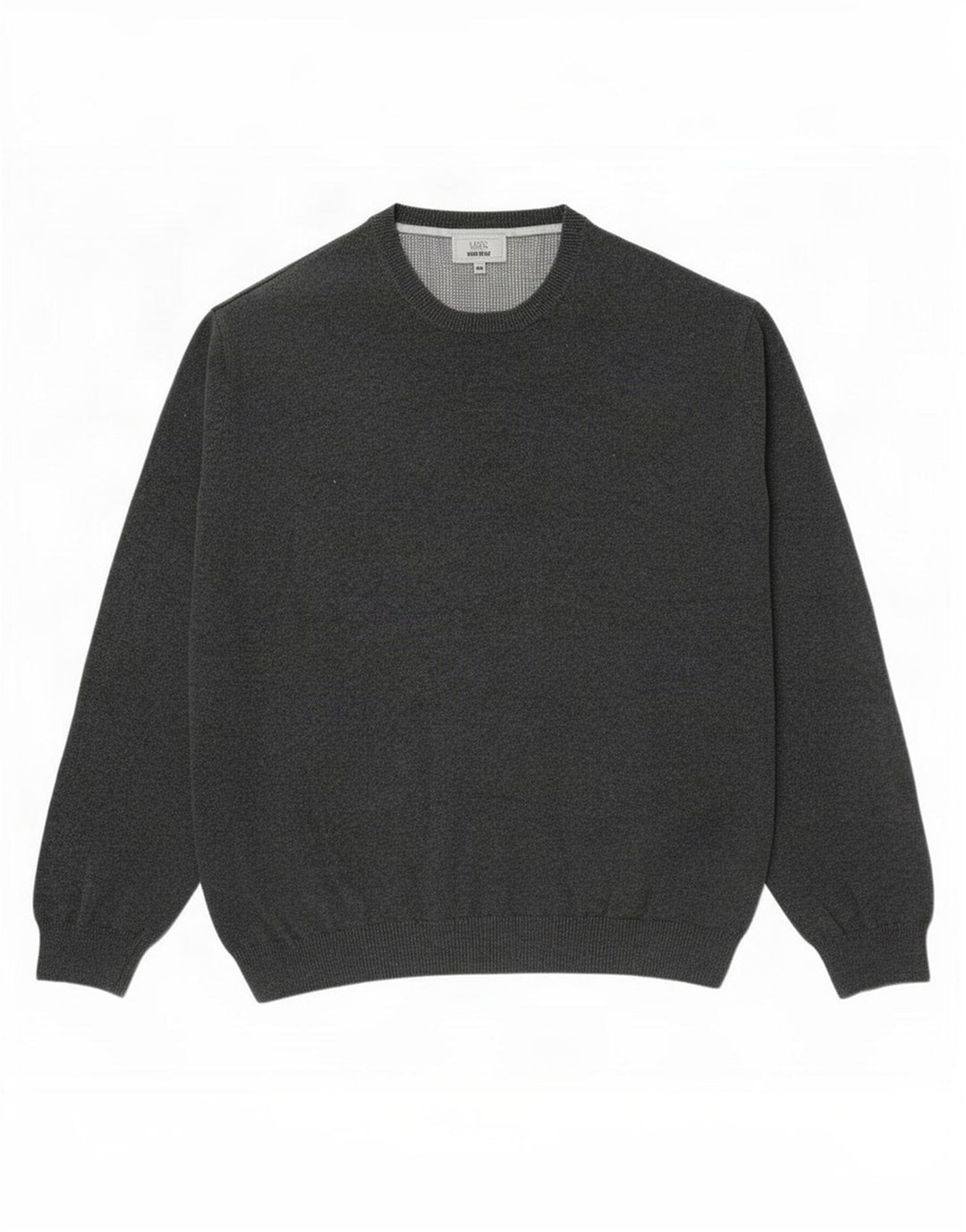 Marks & Spencer Mens Regular Fit Crew Neck Jumper Sweater 2XL Grey Cotton