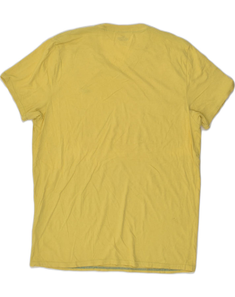 HOLLISTER Mens T-Shirt Top XL Yellow Cotton | Vintage Hollister | Thrift | Second-Hand Hollister | Used Clothing | Messina Hembry 