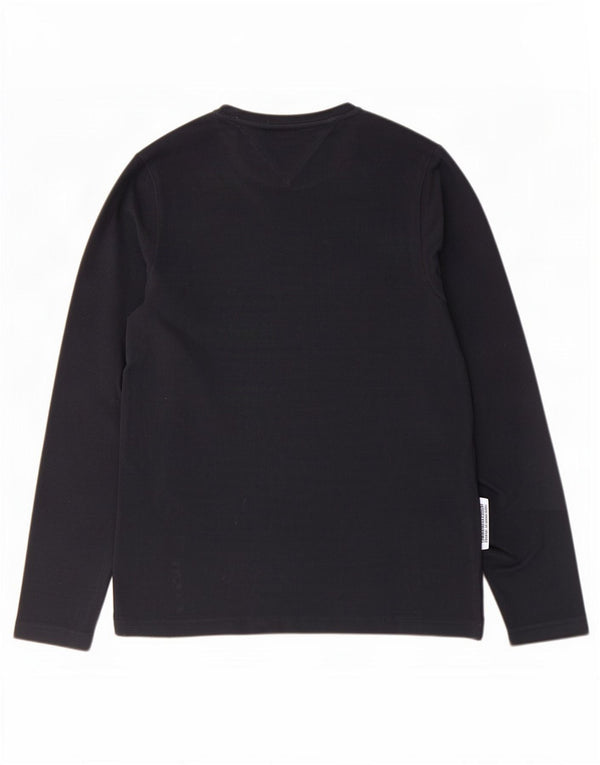 Tommy Hilfiger Mens Top Long Sleeve Small Navy Blue Cotton