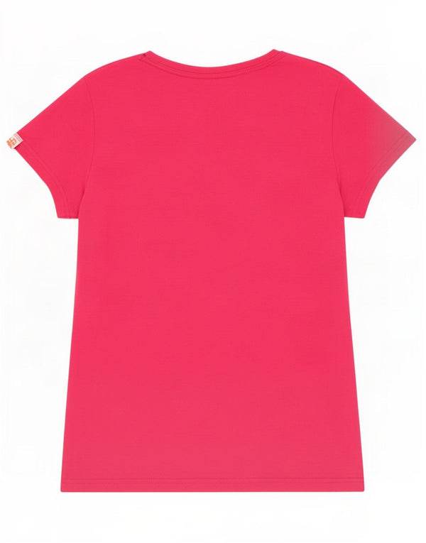 Superdry Womens Graphic T-Shirt Top UK 14 Large Pink Cotton