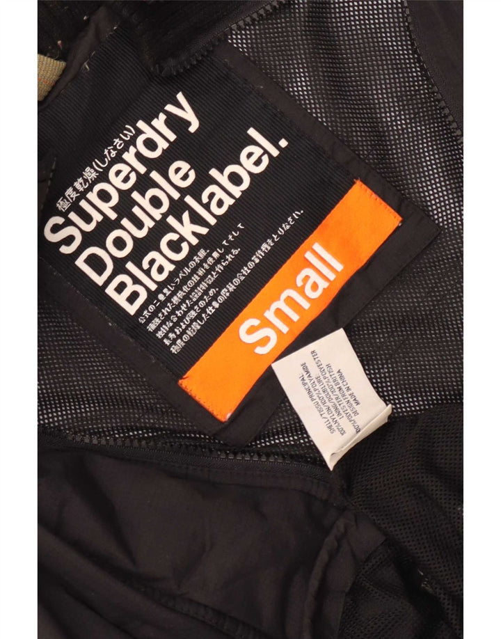 Superdry Mens Rain Jacket UK 36 Small Black Nylon