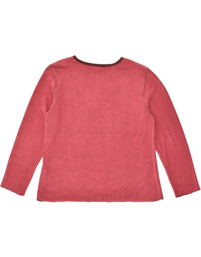 BODEN Womens Fleece Jumper UK 18 XL Pink Polyester | Vintage Boden | Thrift | Second-Hand Boden | Used Clothing | Messina Hembry 