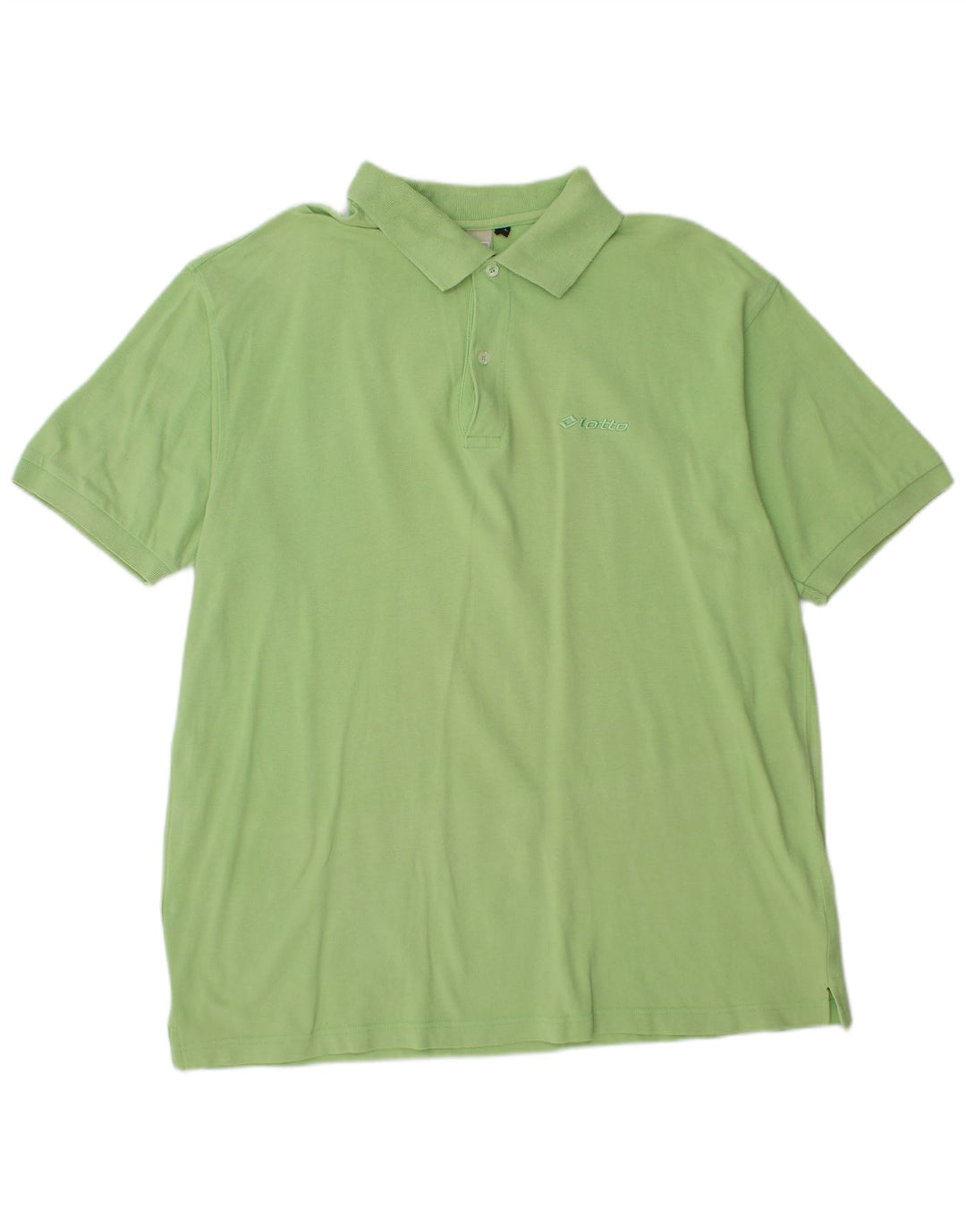 LOTTO Mens Polo Shirt 2XL Green Cotton
