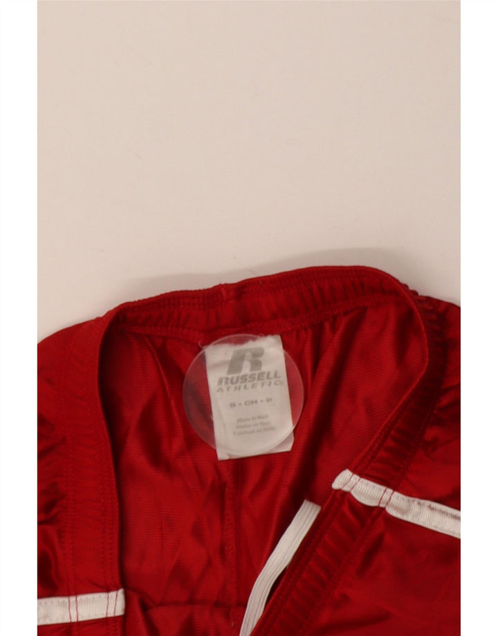 Russell Athletic Womens Sport Shorts UK 10 Small  Red Polyester