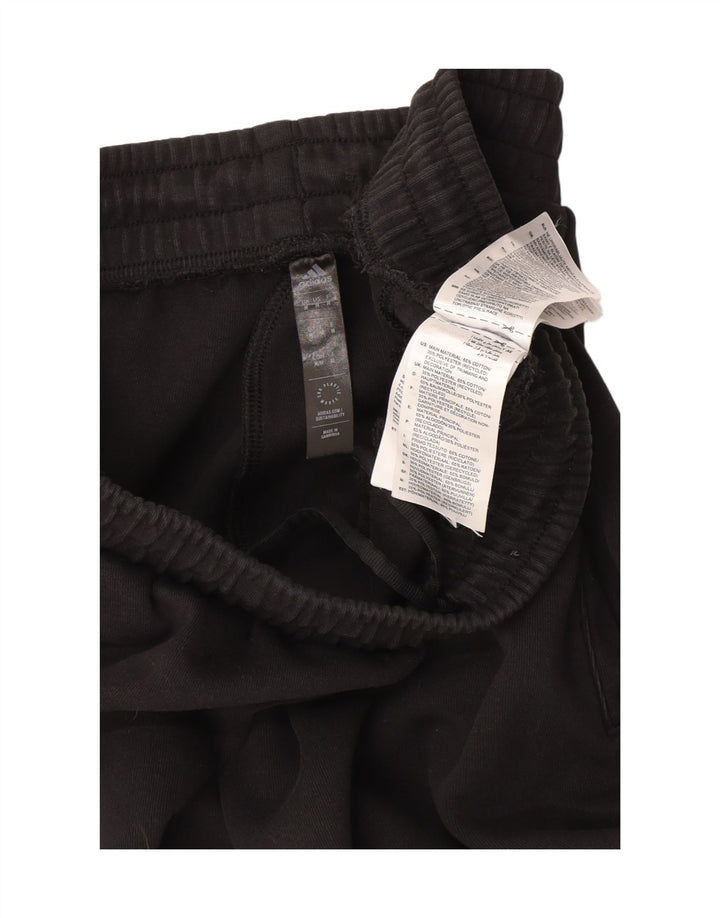 Adidas Mens Graphic Tracksuit Trousers Medium  Black Cotton