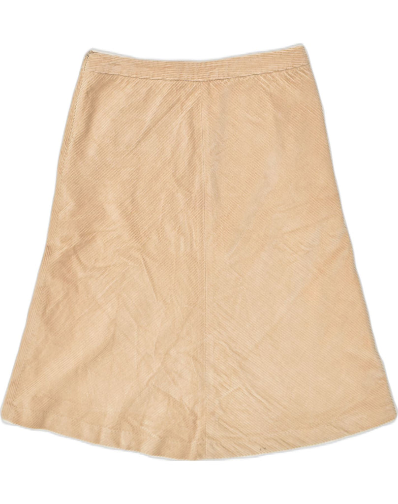 MASSIMO DUTTI Womens Corduroy Skirt W32 Large  Beige | Vintage Massimo Dutti | Thrift | Second-Hand Massimo Dutti | Used Clothing | Messina Hembry 