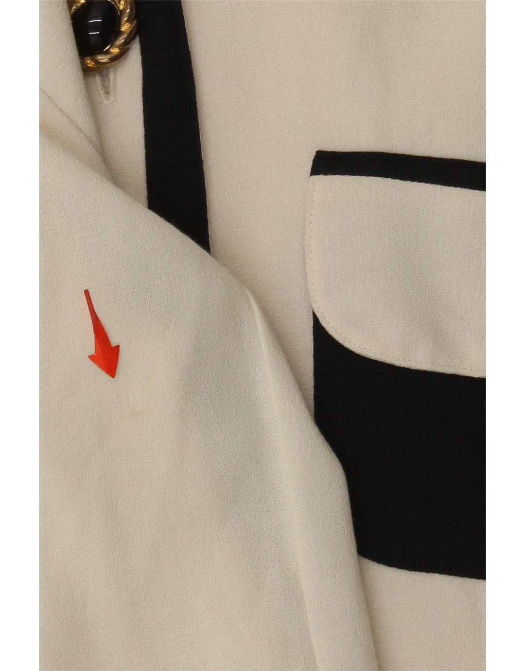 YESSICA Womens 4 Button Blazer Jacket EU 40 Medium White Colourblock