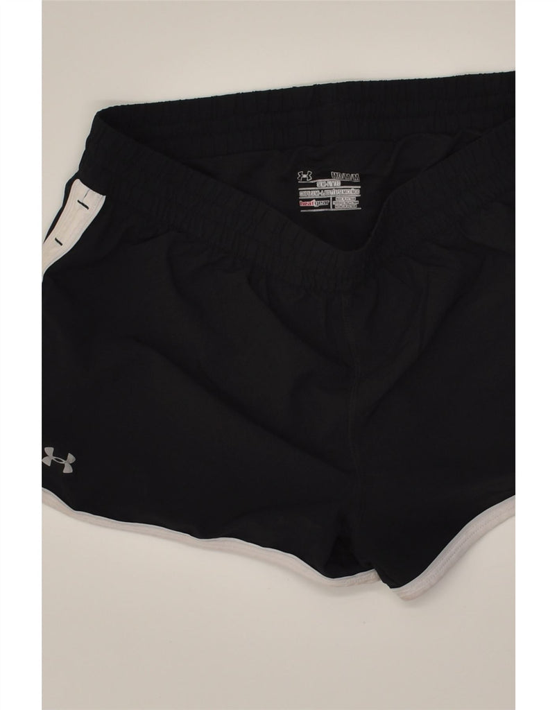 UNDER ARMOUR Womens Heat Gear Sport Shorts UK 14 Medium Black | Vintage Under Armour | Thrift | Second-Hand Under Armour | Used Clothing | Messina Hembry 