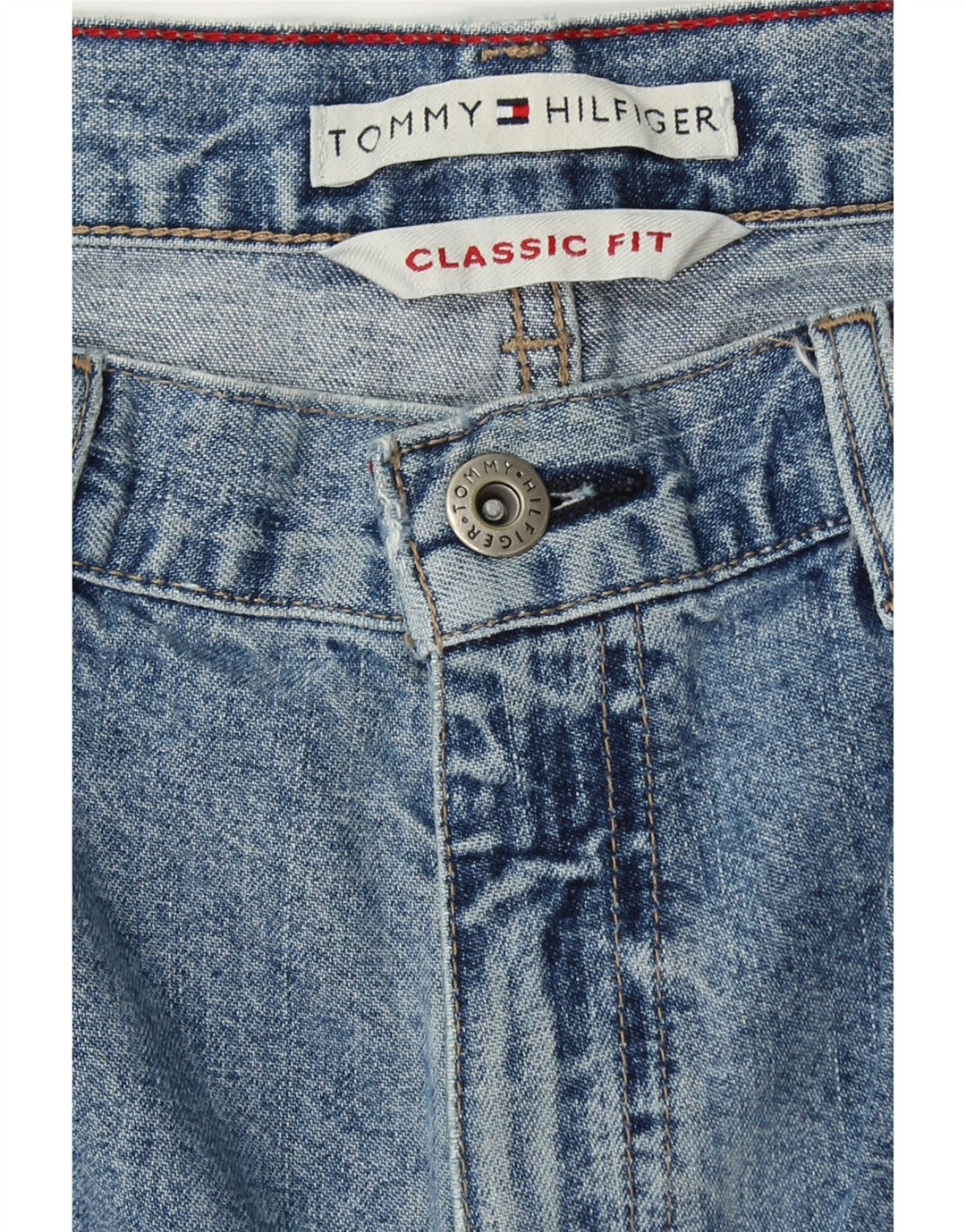 TOMMY HILFIGER Womens Classic Fit Straight Jeans W32 L33 Blue Vintage Tommy Hilfiger and Second-Hand Tommy Hilfiger from Messina Hembry 