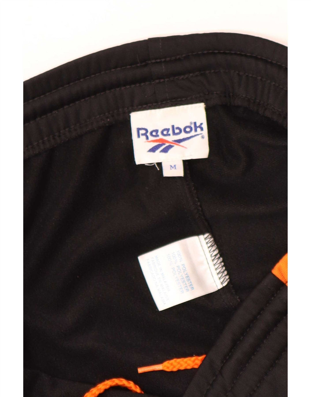 Reebok Mens Graphic Full Tracksuit Medium Black Colourblock Polyester