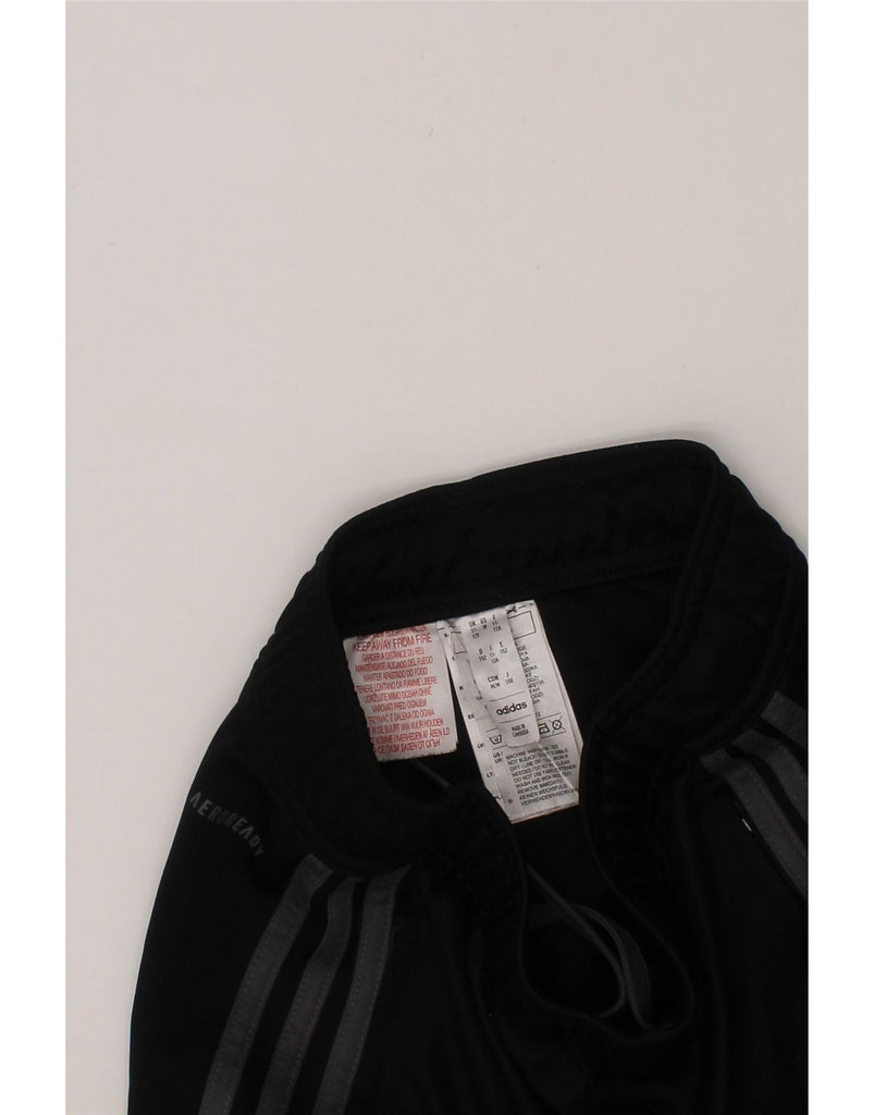 ADIDAS Boys Aeroready Tracksuit Trousers 11-12 Years  Black Polyester Vintage Adidas and Second-Hand Adidas from Messina Hembry 